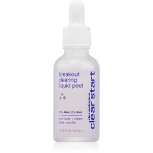Dermalogica Clear Start Breakout Clearing enzimatikus peeling glikolsavval a hiperpigmentációs bőrre 30 ml