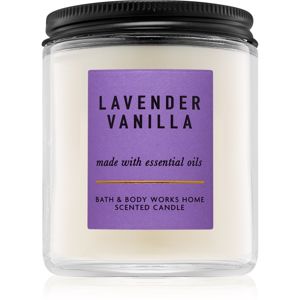 Bath & Body Works Lavender Vanilla illatos gyertya esszenciális olajokkal 198 g