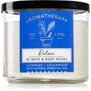 Bath & Body Works Relax Lavender & Cedarwood illatos gyertya 411 g