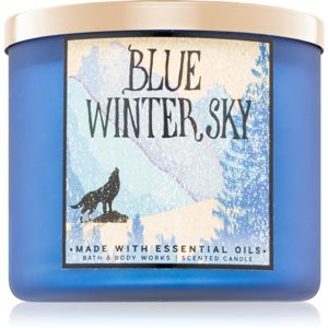 Bath & Body Works Blue Winter Sky illatos gyertya 411 g