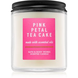 Bath & Body Works Pink Petal Tea Cake illatos gyertya 198 g