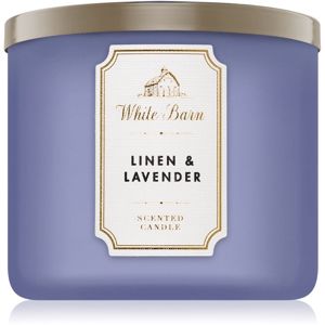 Bath & Body Works Linen & Lavender illatos gyertya 411 g