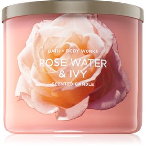 Bath & Body Works Rose Water & Ivy illatos gyertya II. 411 g