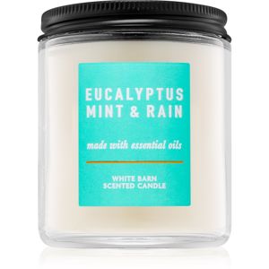 Bath & Body Works Eucalyptus Mint & Rain illatos gyertya 198 g