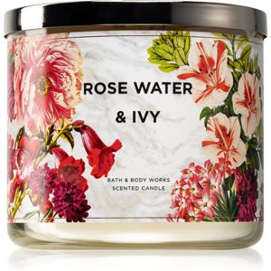 Bath & Body Works Rose Water & Ivy illatos gyertya IV.