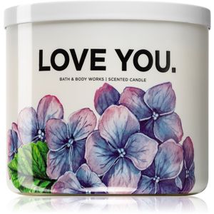 Bath & Body Works Fresh Cut Lilacs illatos gyertya (Love You) 411 g