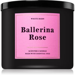 Bath & Body Works Ballerina Rose illatos gyertya esszenciális olajokkal 411 g