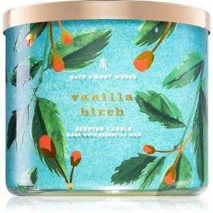 Bath & Body Works Vanilla Birch illatos gyertya esszenciális olajokkal 411 g