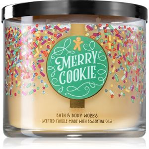Bath & Body Works Merry Cookie illatos gyertya 411 g