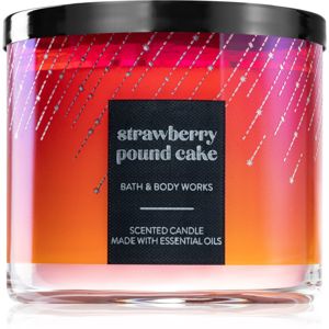 Bath & Body Works Strawberry Pound Cake illatos gyertya 411 g