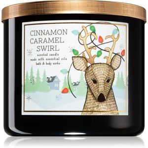 Bath & Body Works Cinnamon Caramel Swirl illatos gyertya II. 411 g