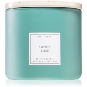 Bath & Body Works Sunny Lime illatos gyertya esszenciális olajokkal 411 g