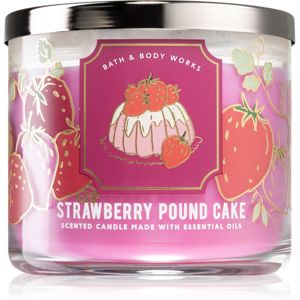 Bath & Body Works Strawberry Pound Cake illatos gyertya I. 411 g