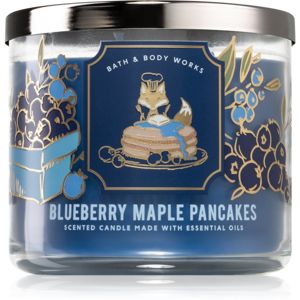 Bath & Body Works Blueberry Maple Pancakes illatos gyertya esszenciális olajokkal 411 g