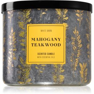 Bath & Body Works Mahogany Teakwood illatos gyertya esszenciális olajokkal II. 411 g