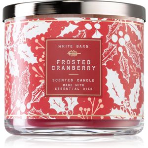 Bath & Body Works Frosted Cranberry illatos gyertya esszenciális olajokkal 411 g