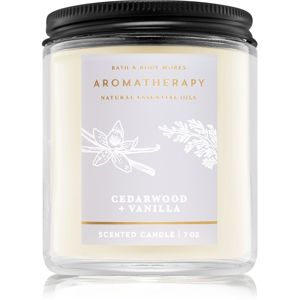 Bath & Body Works Aromatherapy Cedarwood Vanilla illatos gyertya 198 g