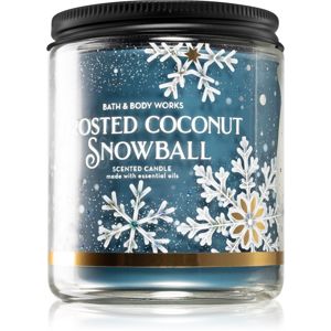 Bath & Body Works Frosted Coconut Snowball illatos gyertya 198 g