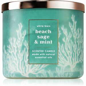 Bath & Body Works Beach Sage & Mint illatgyertya 411 g