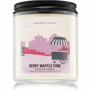 Bath & Body Works Berry Waffle Cone illatos gyertya 198 g
