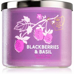 Bath & Body Works Blackberries & Basil illatgyertya 411 g