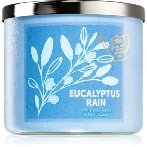 Bath & Body Works Eucalyptus Rain illatgyertya esszenciális olajokkal 411 g