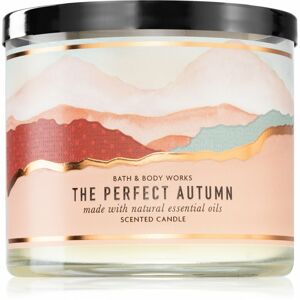 Bath & Body Works The Perfect Autumn illatgyertya esszenciális olajokkal 411 g