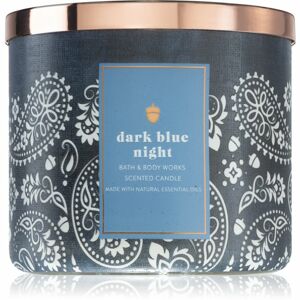 Bath & Body Works Dark Blue Night illatgyertya esszenciális olajokkal 411 g