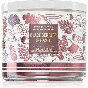 Bath & Body Works Blackberries & Basil illatgyertya 411 g