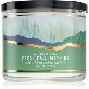 Bath & Body Works Fresh Fall Morning illatgyertya esszenciális olajokkal 411 g