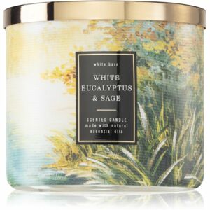 Bath & Body Works White Eucalyptus & Sage illatgyertya 411 g
