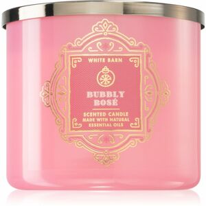 Bath & Body Works Bubbly Rosé illatgyertya esszenciális olajokkal 411 g