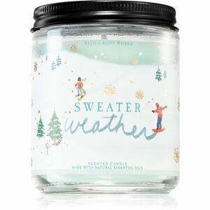 Bath & Body Works Sweater Weather illatos gyertya esszenciális olajokkal III. 198 g