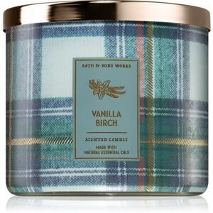 Bath & Body Works Vanilla Birch illatgyertya esszenciális olajokkal 411 g