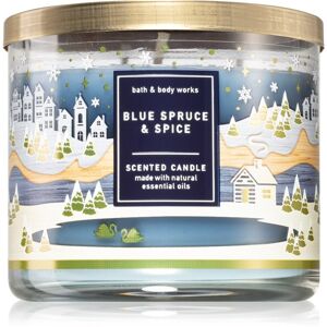 Bath & Body Works Blue Spruce & Spice illatgyertya 411 g