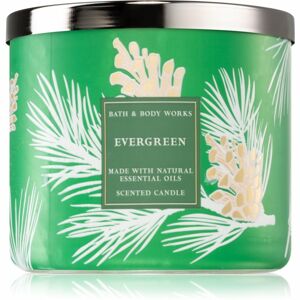 Bath & Body Works Evergreen illatgyertya esszenciális olajokkal 411 g