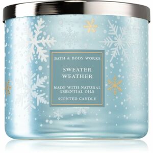Bath & Body Works Sweater Weather illatgyertya esszenciális olajokkal 411 g