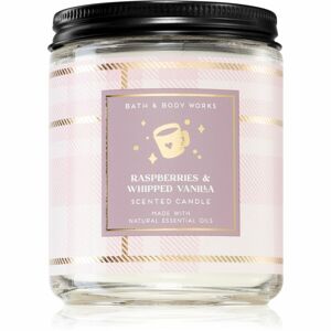 Bath & Body Works Raspberries & Whipped Vanilla illatos gyertya I. 198 g