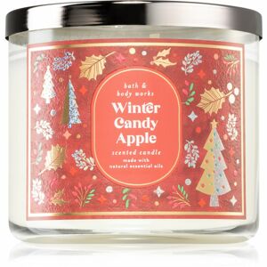 Bath & Body Works Winter Candy Apple illatgyertya esszenciális olajokkal 411 g