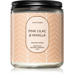 Bath & Body Works Pink Lilac & Vanilla illatgyertya esszenciális olajokkal 198 g