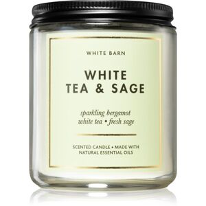 Bath & Body Works White Tea & Sage illatgyertya 198 g