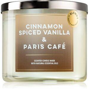 Bath & Body Works Cinnamon Spiced Vanilla & Paris Café illatgyertya 411 g