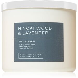 Bath & Body Works Hinoki Wood & Lavender illatgyertya 411 g