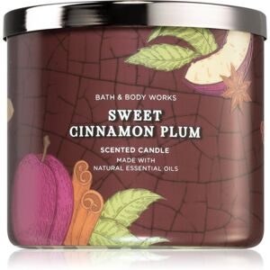 Bath & Body Works Sweet Cinnamon Plum illatgyertya 411 g