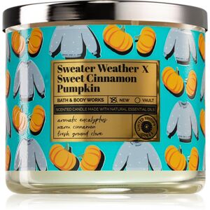 Bath & Body Works Sweater Weather X Sweet Cinnamon Pumpkin illatgyertya 411 g