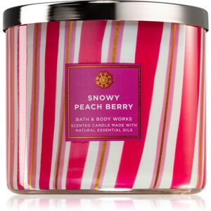 Bath & Body Works Snowy Peach Berry illatgyertya I. 411 g