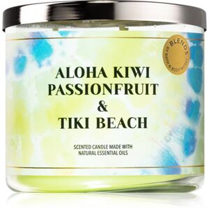 Bath & Body Works Aloha Kiwi Passionfruit & Tiki Beach illatgyertya 411 g