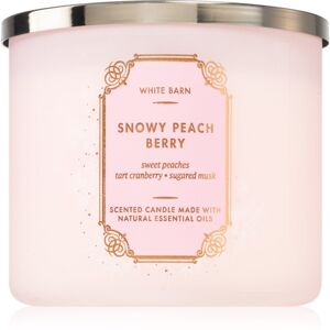 Bath & Body Works Snowy Peach Berry illatgyertya 411 g