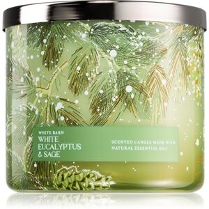 Bath & Body Works White Eucalyptus & Sage illatgyertya 411 g