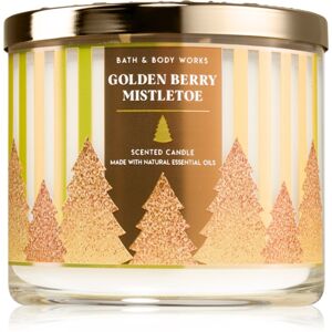 Bath & Body Works Golden Berry Mistletoe illatgyertya 411 g